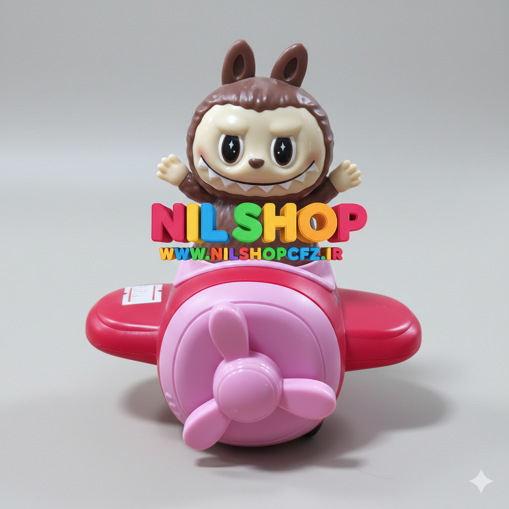 اسباب بازی هواپیمایی طرح لبوبو عقب کش مناسب بچه ها