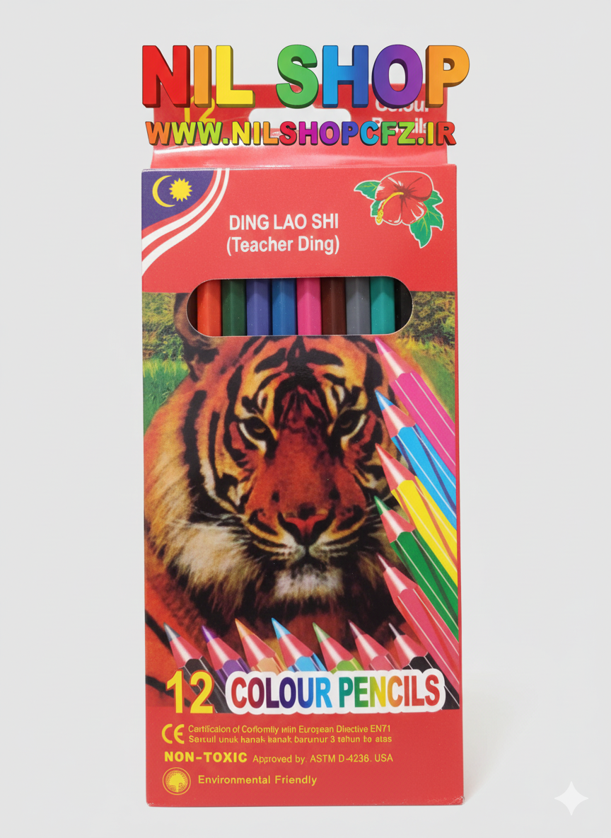 مدادرنگی 12 تایی اقتصادی DING LAO SHI