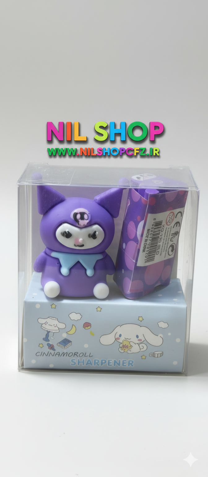 پاک کن و تراش  سیلیکونی طرح کرومی